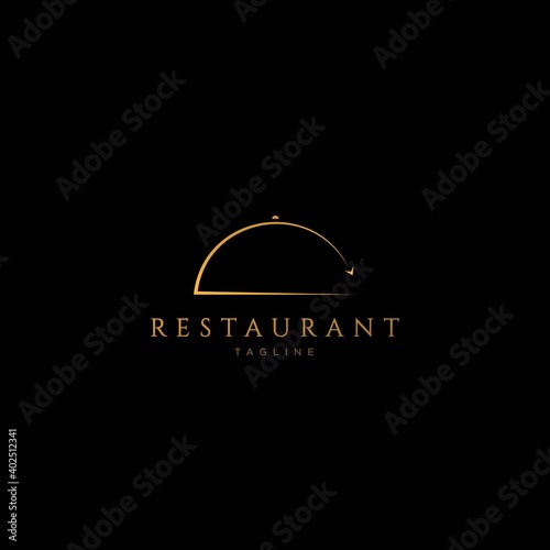Unique and luxurious restaurant logo design