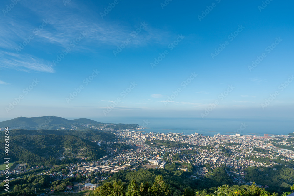小樽天狗山から見る小樽市街の風景 小樽天狗山から見る小樽市街の風景