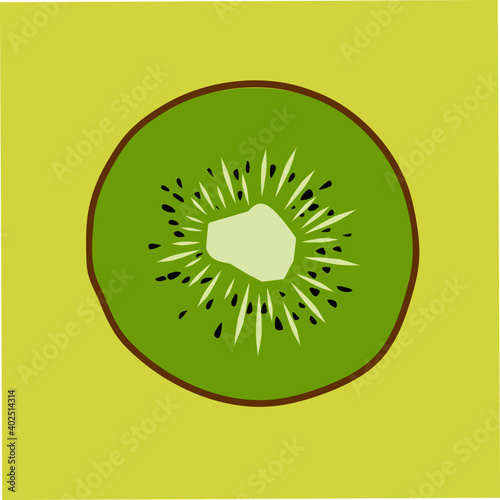 slice of kiwi