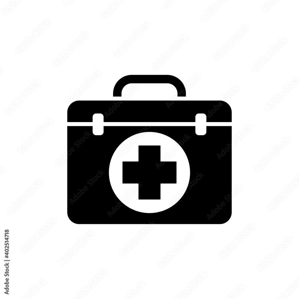 First aid kit icon design template vector isolated illustration First aid kit icon design template vector isolated illustration