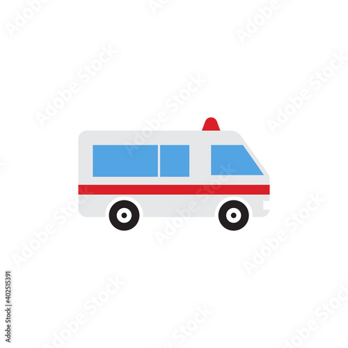 Ambulance icon design template vector isolated illustration