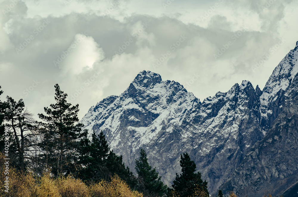 The greatness of the mountain. Dombay. Karachay-Cherkessia The greatness of the mountain. Dombay. Karachay-Cherkessia