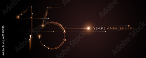 15 years anniversary vector icon, logo. Graphic design element
