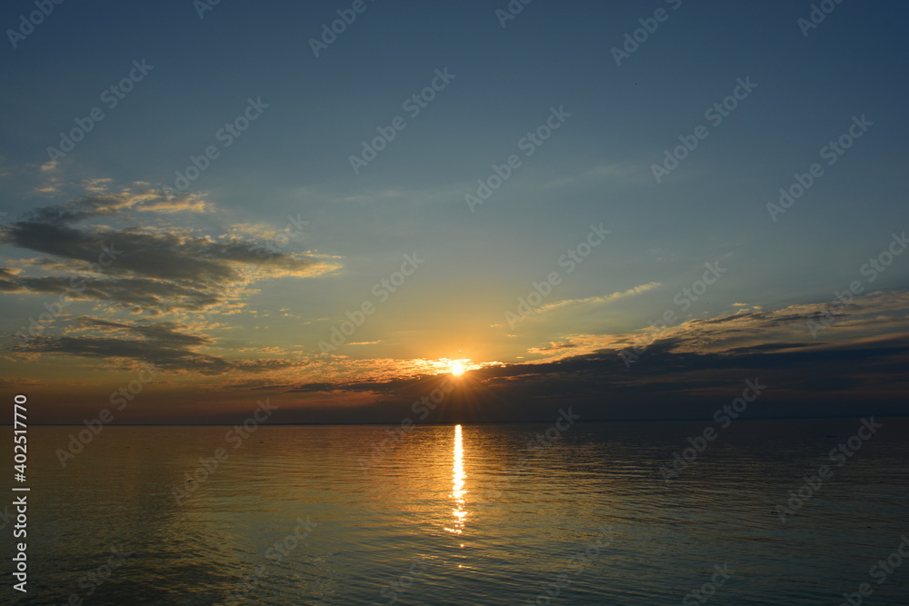  sunset on the sea
