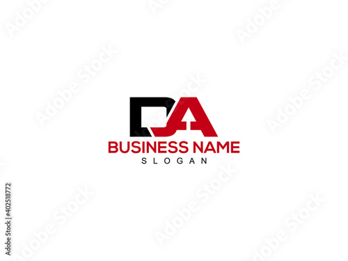 DA Letter Logo, DA logo image vector photo