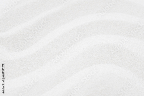 Close up background of white sand or abstract white sand wave texture use for web design and white background 