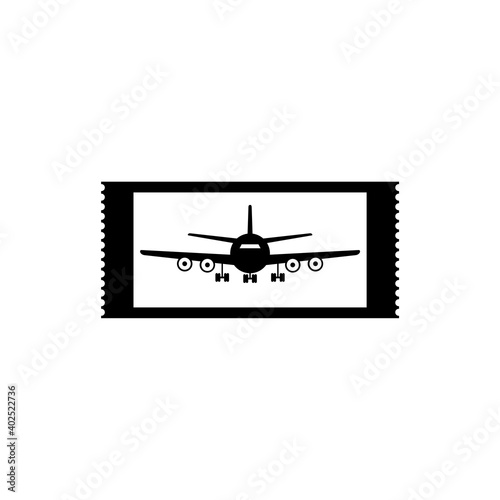 Plane ticket icon isolated on white background © sljubisa