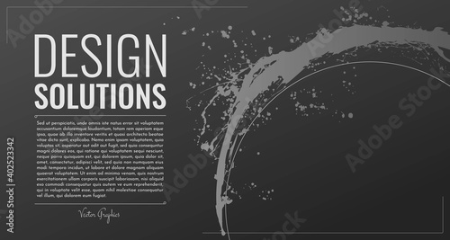 Design mockup, vector graphics.