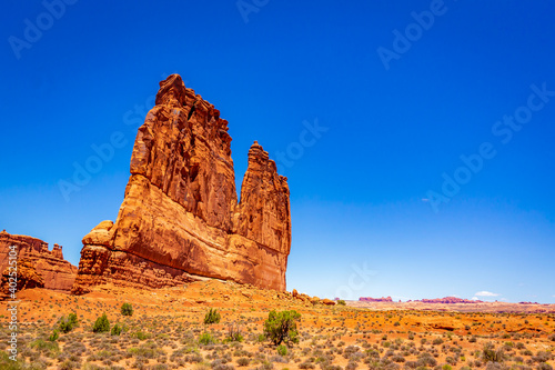 The Organ rock formation in Arches National Park