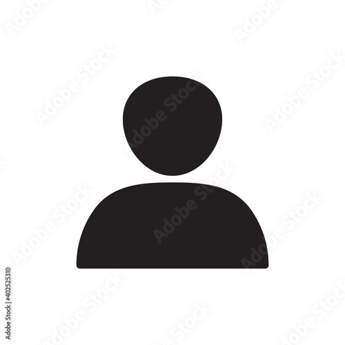 account Icon. user avatar flat solid style vector illustration. filled pictogram isolated sign symbol