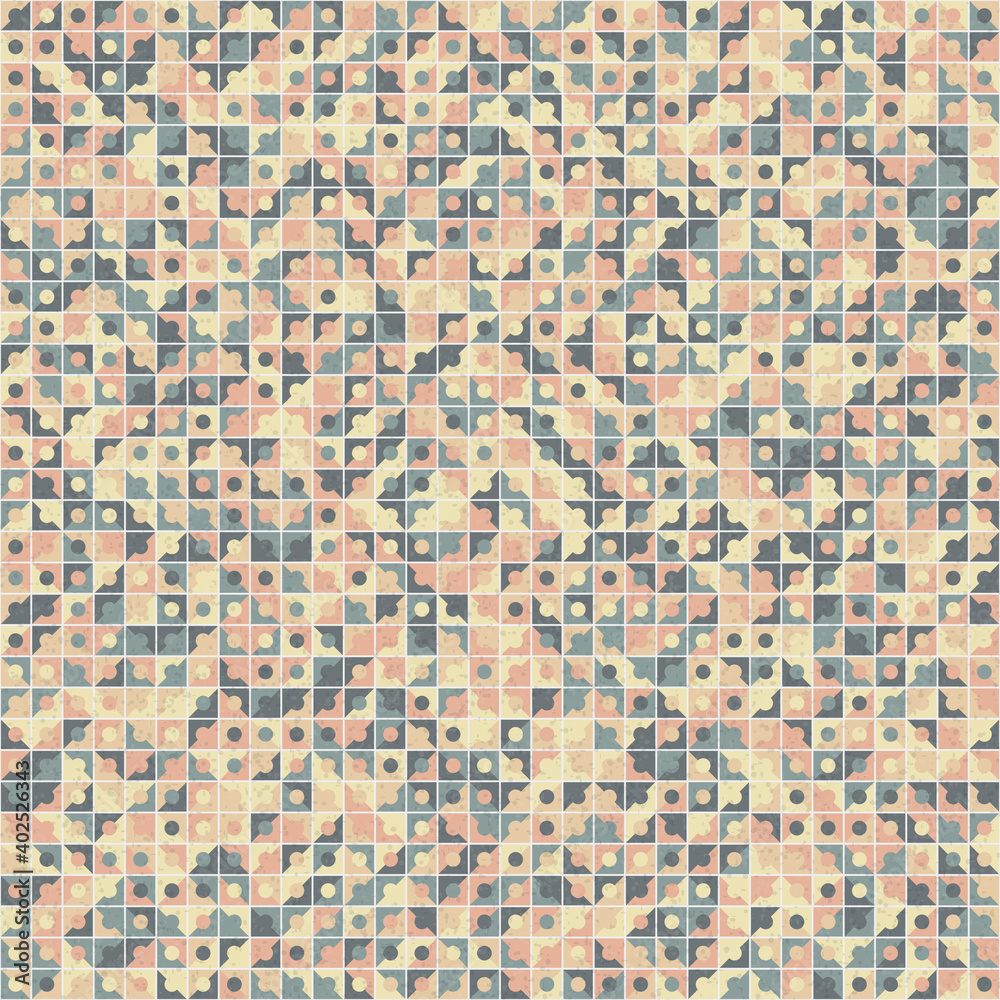 Fototapeta premium Abstract Geometric Pattern generative computational art illustration