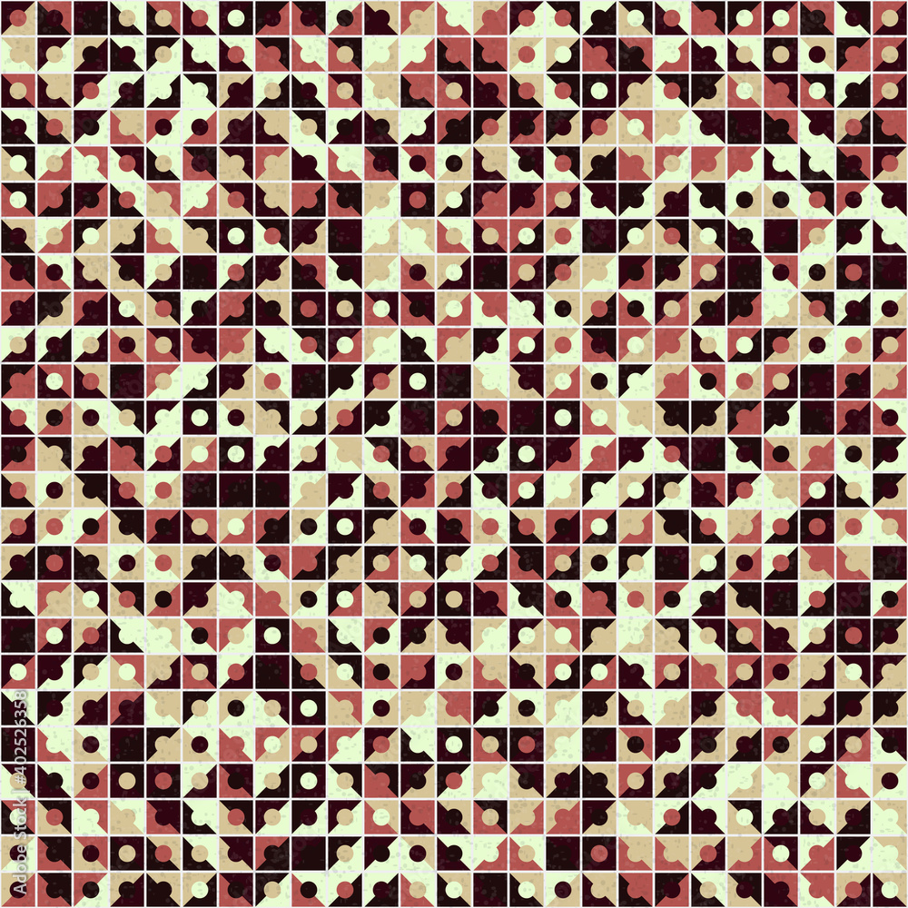 Fototapeta premium Abstract Geometric Pattern generative computational art illustration