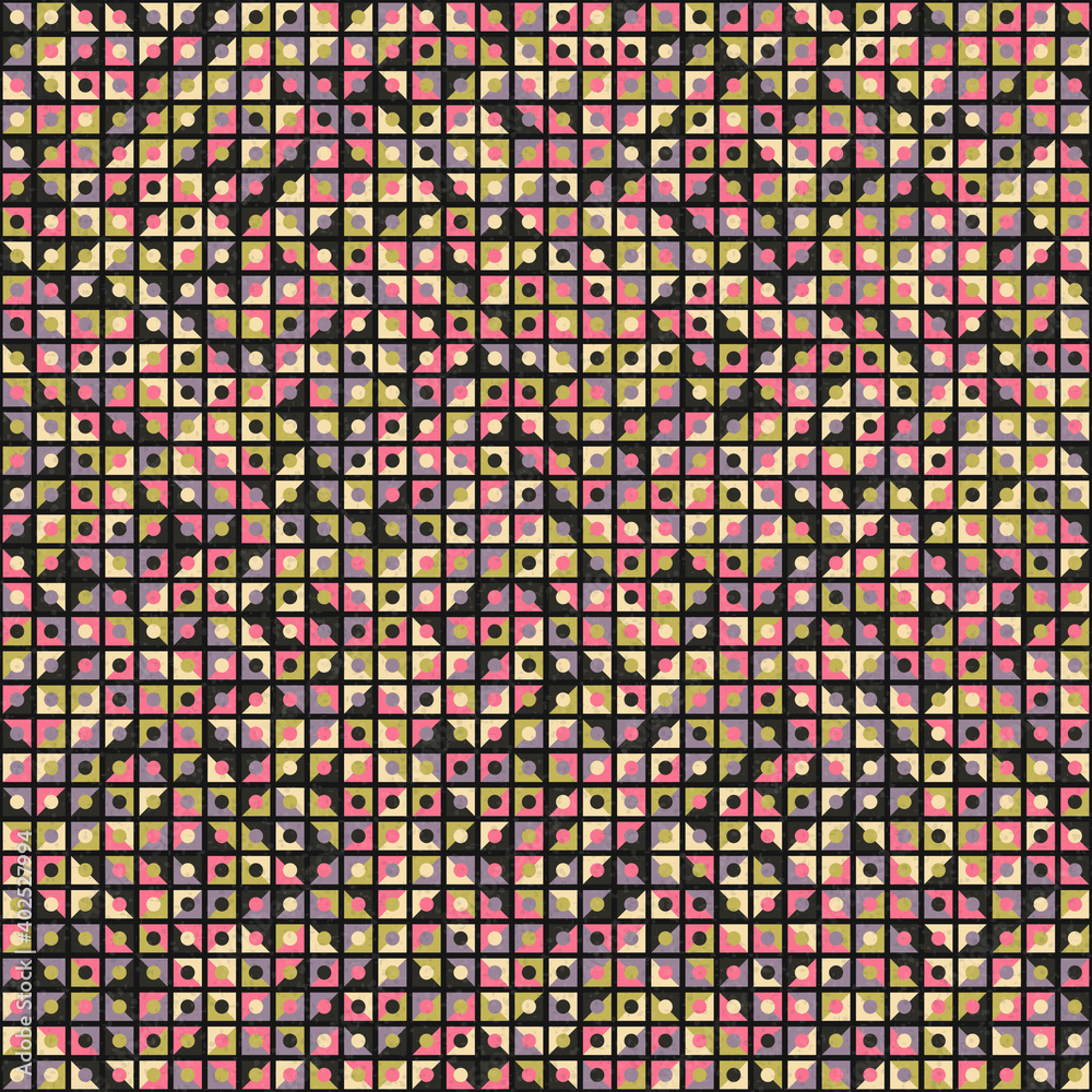 Fototapeta premium Abstract Geometric Pattern generative computational art illustration