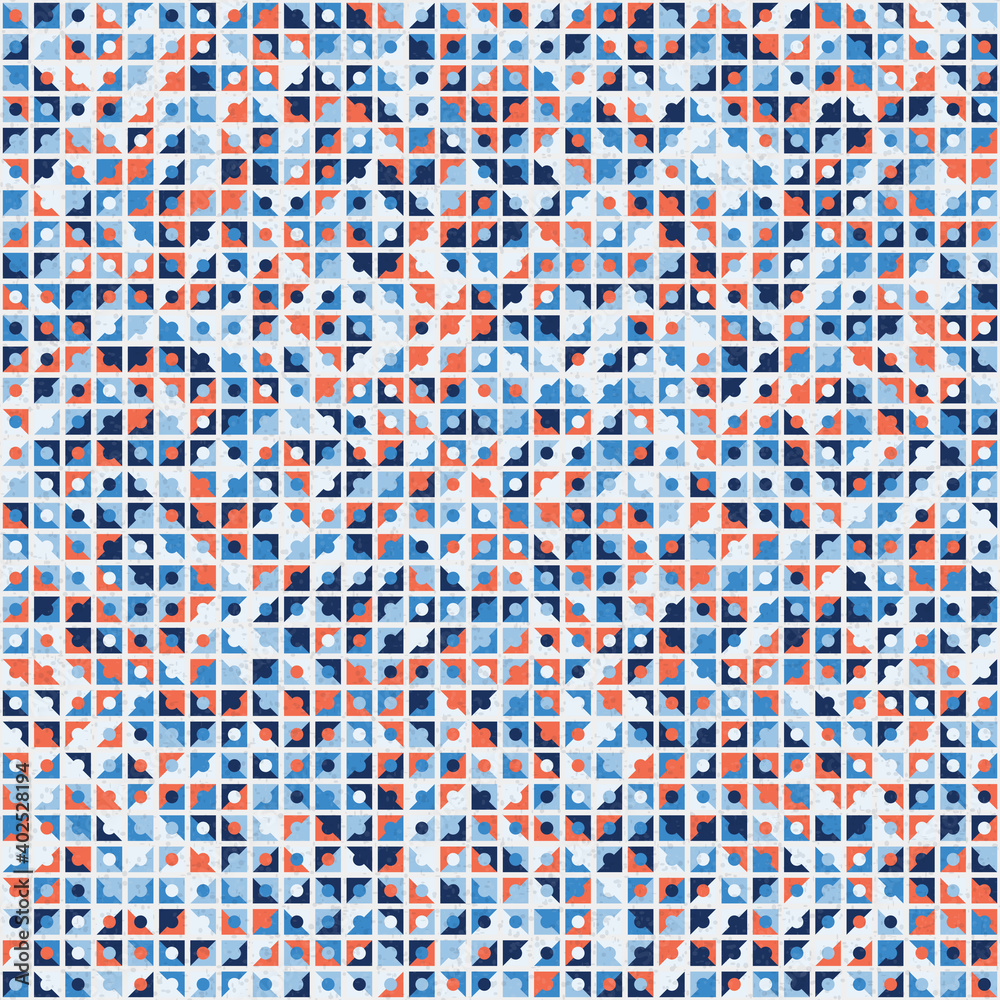 Fototapeta premium Abstract Geometric Pattern generative computational art illustration