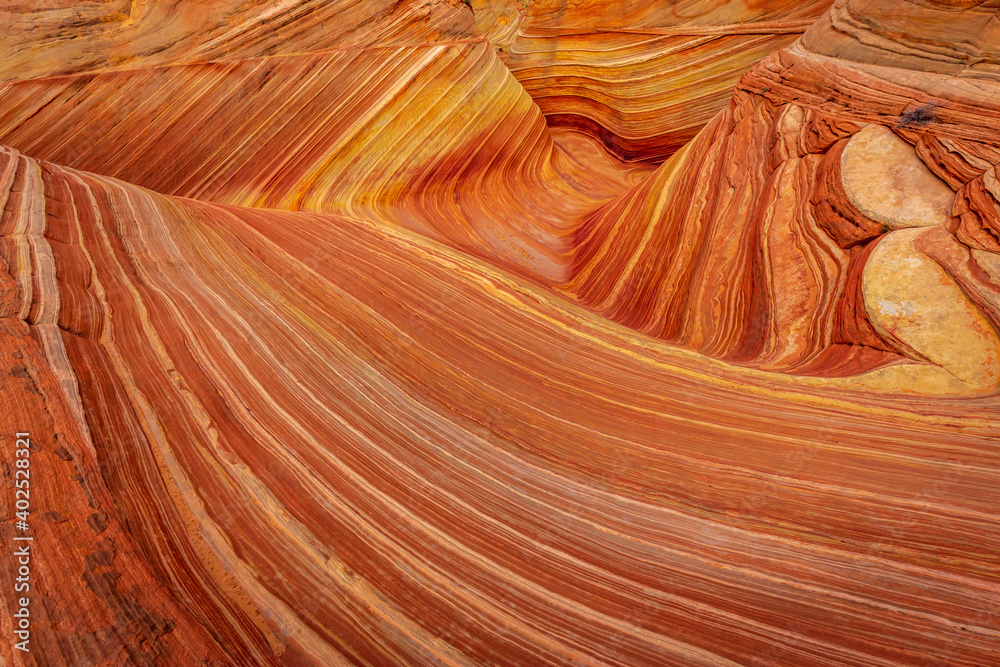 Obraz premium The Wave sandstone formation in Arizona