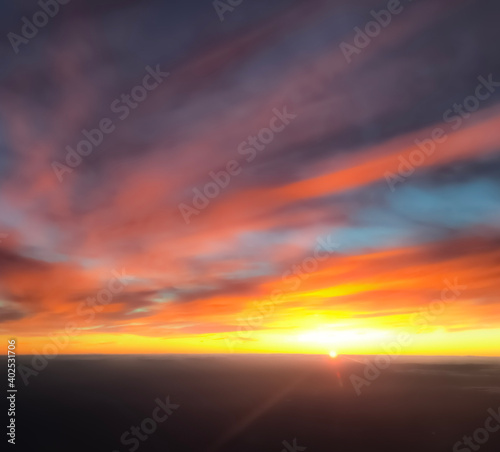 sunset in the sky © Laurence
