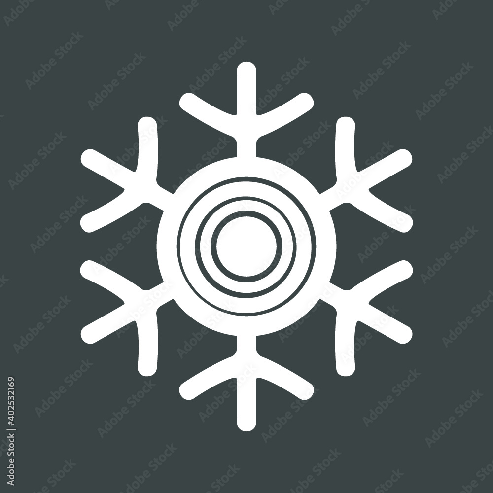 Snowflake icon,flat design illustration Snowflake icon,flat design illustration