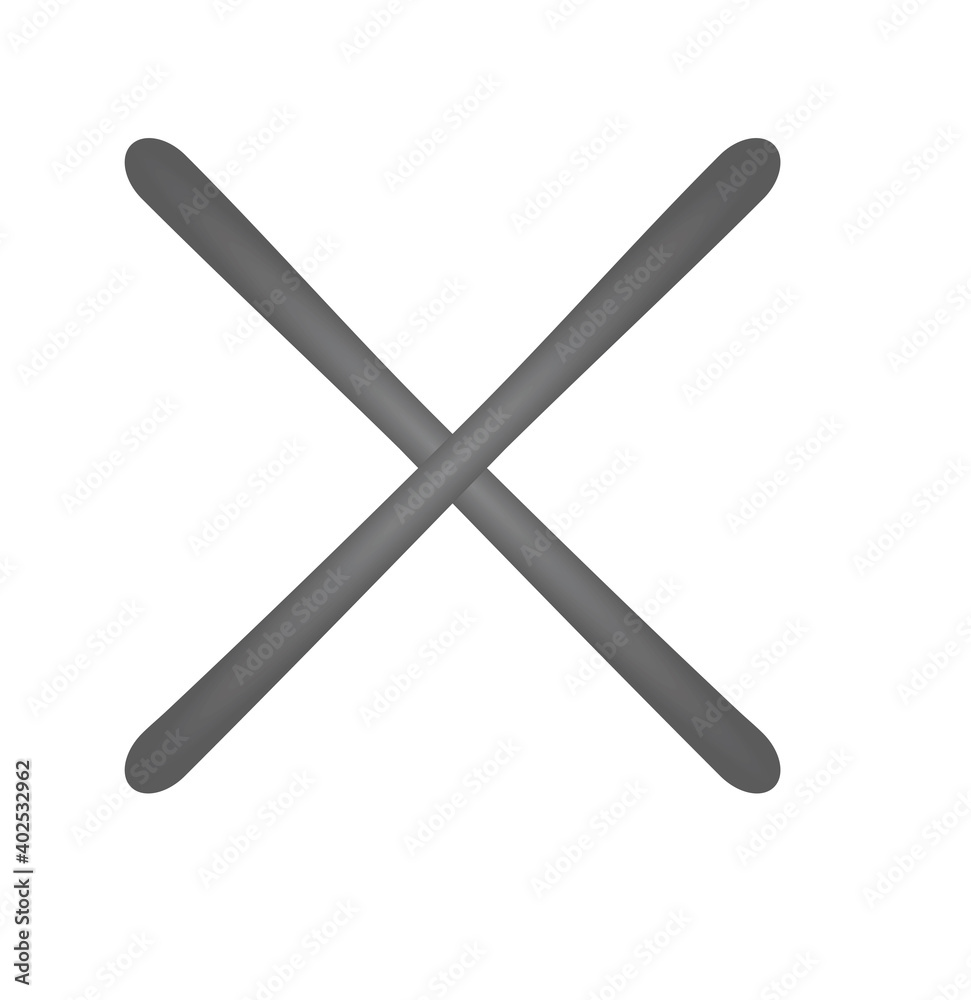 Isolated ski equipment. vector illustration