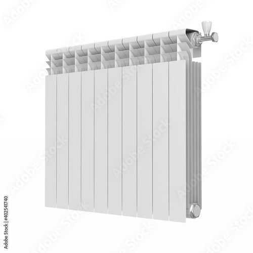 heating radiator on white b...
