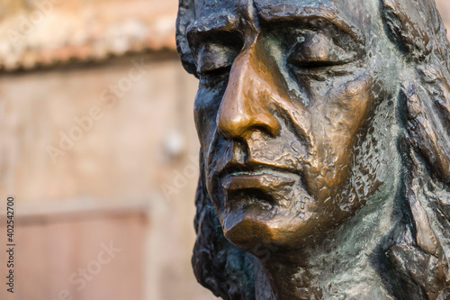 Fryderyk Chopin  escultura realizada por Zofia Wolska  cartuja de Valldemosa  siglo XV  Mallorca  balearic islands  spain  europe