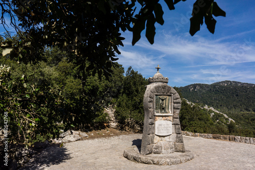 Santuario de LLuc, siglo XVII, monte de los misterios, Escorca, Sierra de Tramuntana, Mallorca, balearic islands, spain, europe photo