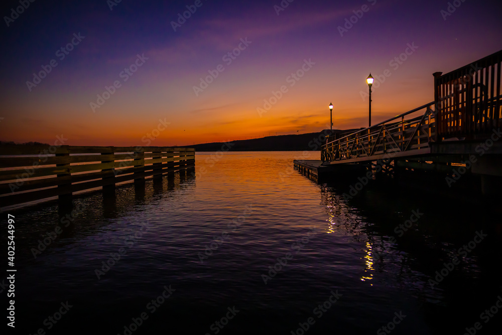 pier golden hour