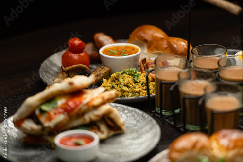 Indian Food - Traditional Breakfast set 