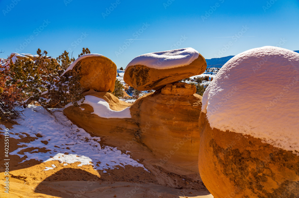 custom made wallpaper toronto digitalSnow on Balancing Rock