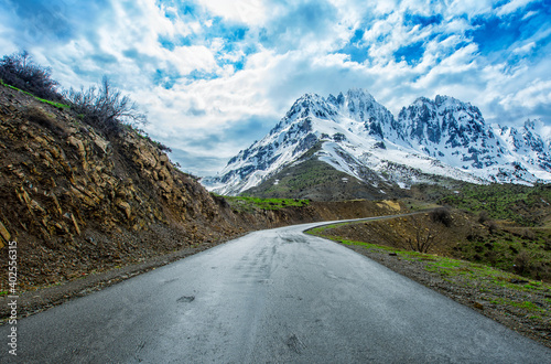 Road in mountains - Karokh mountain
