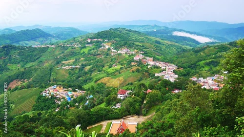 village in the mountains tills.