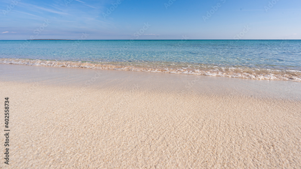 rocks and beaches with turquoise sea