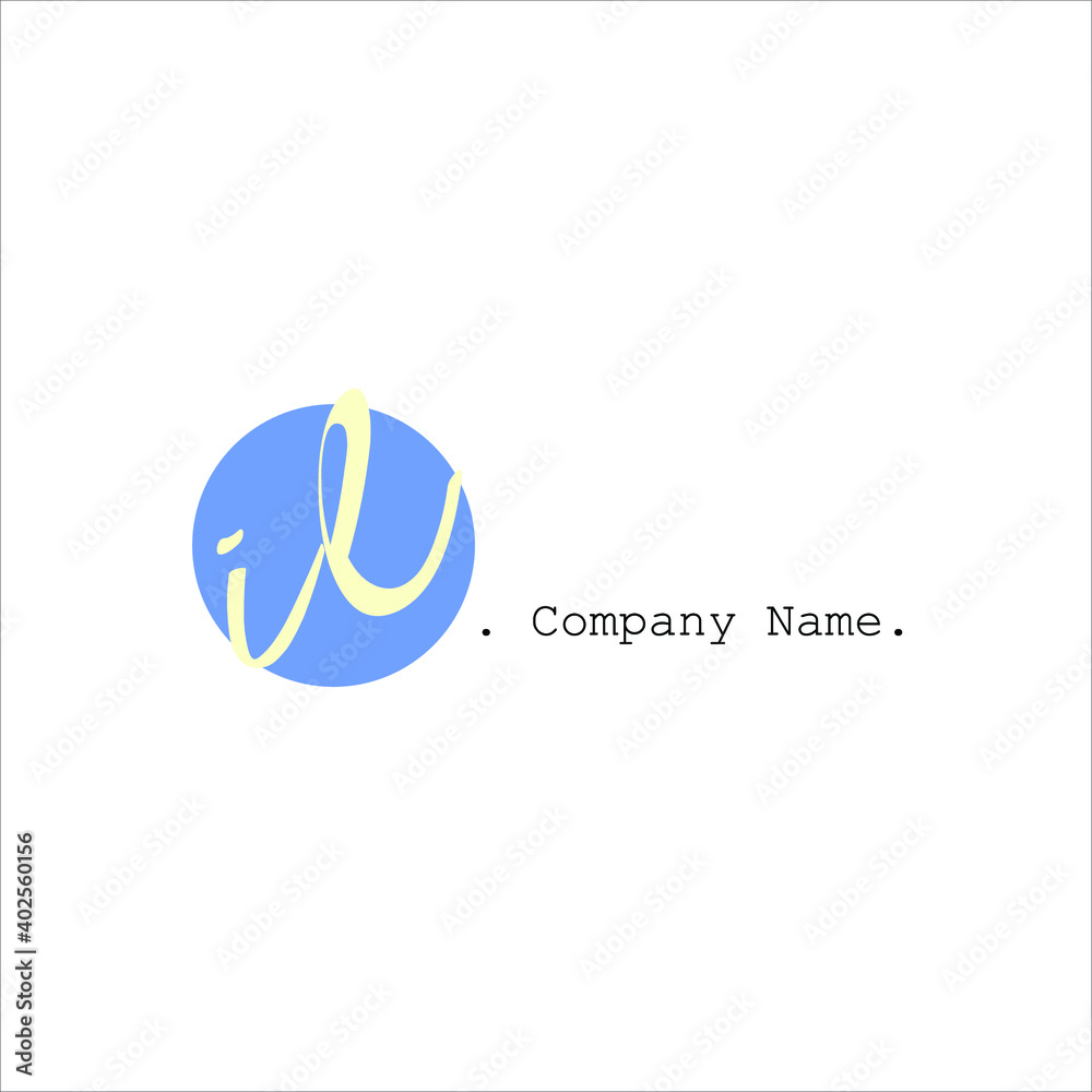 I L IL Initial handwriting or handwritten logo for identity