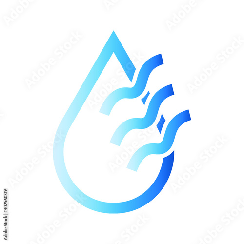 dry air conditioner icon. water mark. vector illustration eps 10