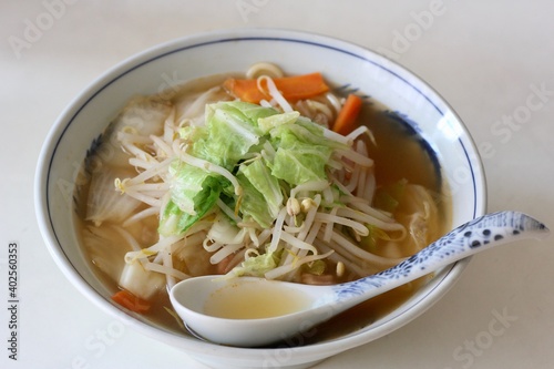 手作りの味噌ラーメン