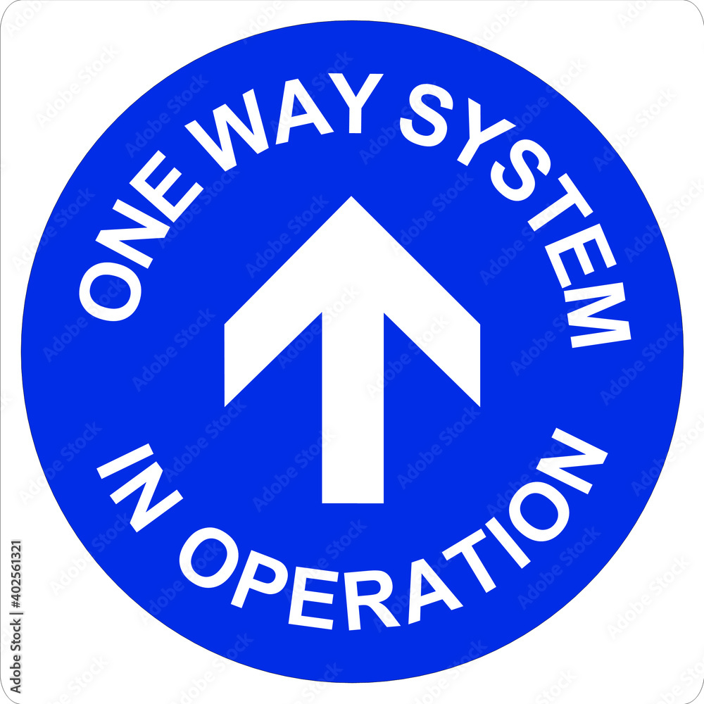 One way system social distancing covid arrow One way system social distancing covid arrow