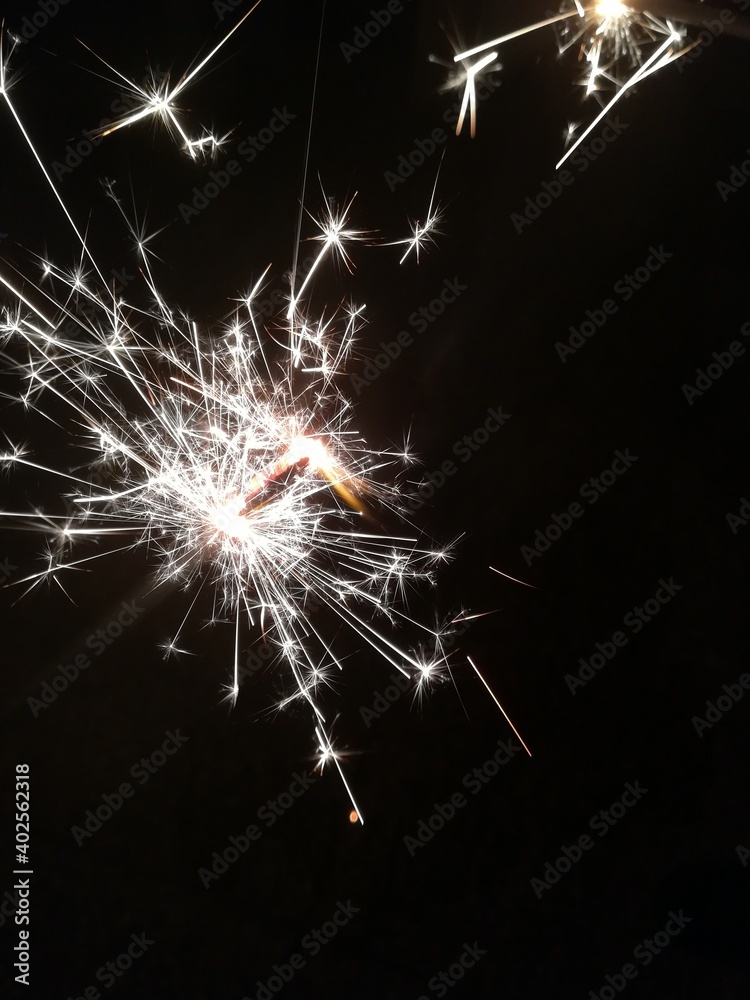 Obraz premium sparkler on black background