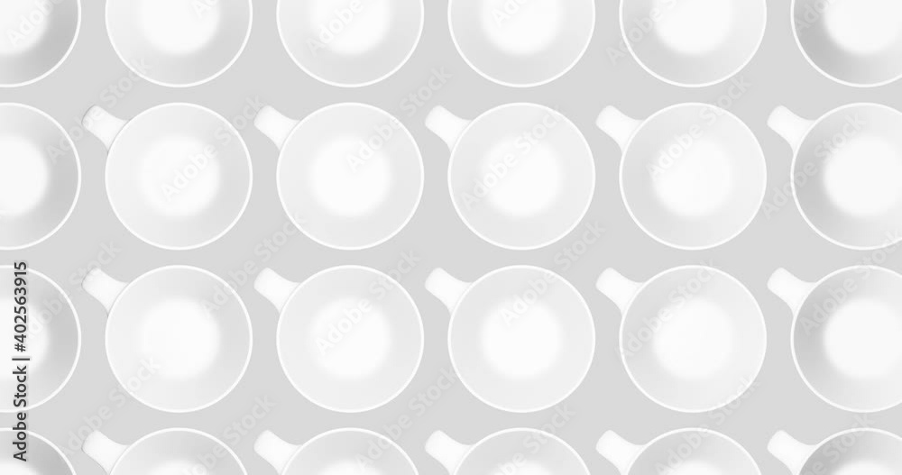 3d render with empty cups on gray background 3d render with empty cups on gray background