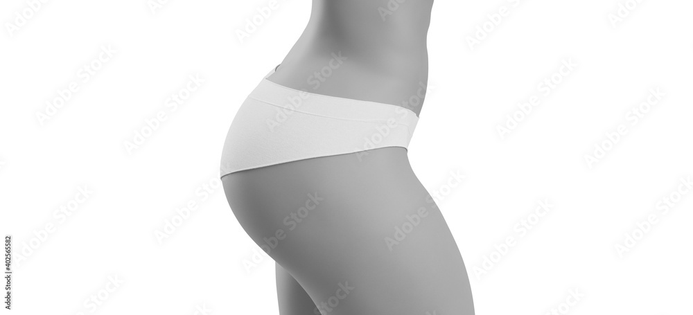 © PixlMakr - Slim tanned woman's body