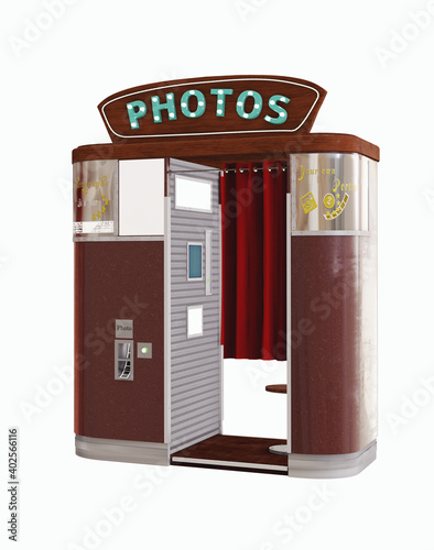 photo booth isolated