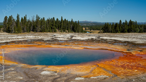 The Opal Pool near Grand Prismatic Spring in Yellowstone National Park