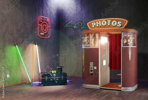 Photo booth room