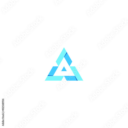 abstract triangle geometric logo graphic design vector 