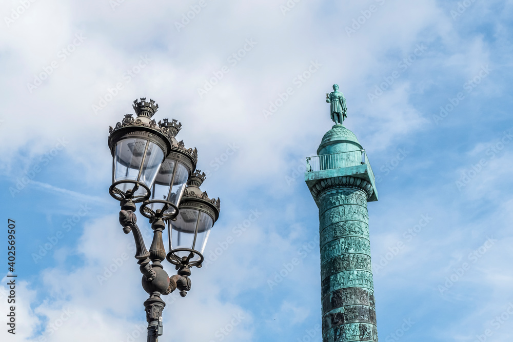 The monument Vendome in Paris