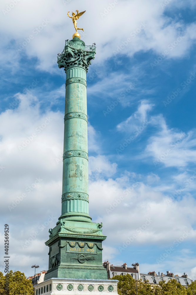 The July Column in Bastille Square in Paris