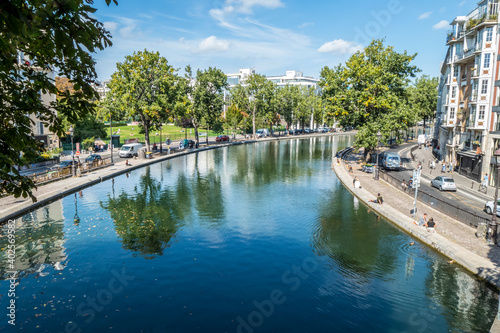 The Saint Martin Canal in Paris photo