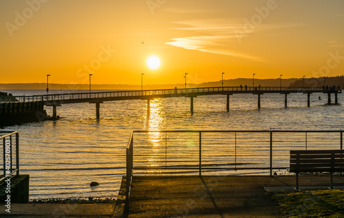 Pier And Golden Sky 2