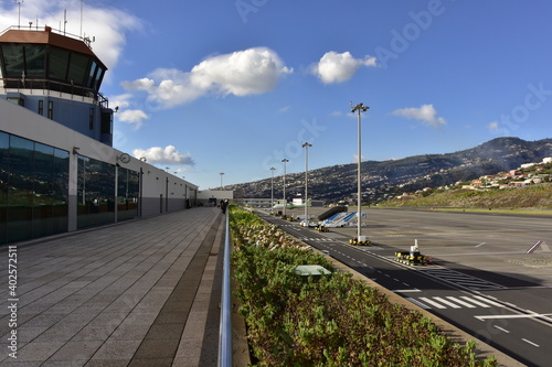 Airport terminal da Madeira Portugal, Funchal, island in the Atlantic Ocean,
