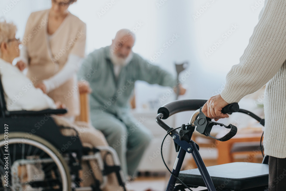 Obraz premium Older disabled people