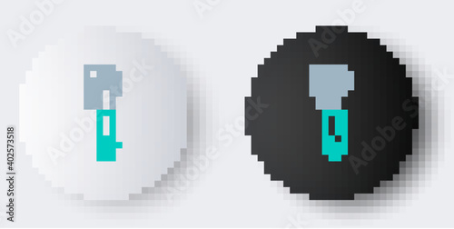Line Pipe adjustable wrench icon isolated on grey background. Colorful outline concept. Vector.