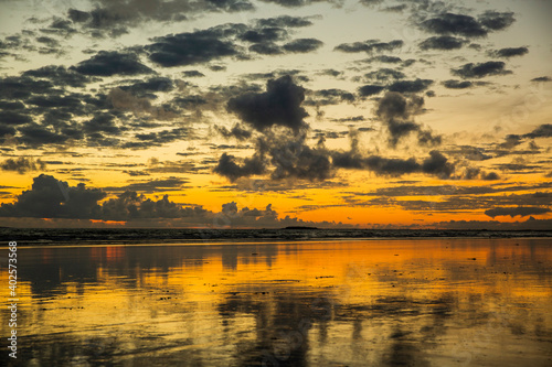 Coucher de soleil plage Bretagne Quiberon